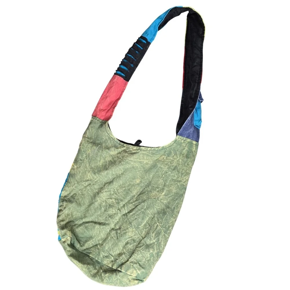 KPC Nepal Cotton Patchwork Crossbody Boho Sling Bag Embroidered‎ Hobo Hippie